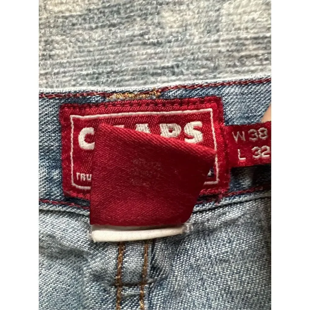 Chaps Light Wash Straight Leg Jeans Men's 38 x 32